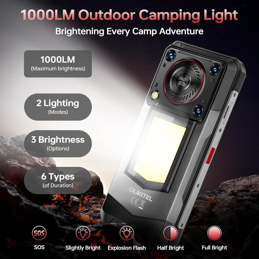 Oukitel WP56 Cellulare 5G 32GB+256GB 16000mAh Display 6.8" 108MP Android 15 Smartphone