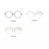 Übergroße runde Metall-Blaulichtfilter-Lesebrille für Damen und Herren, klare Gläser, Vintage-Brille, Presbyopie, Große Computerbrille