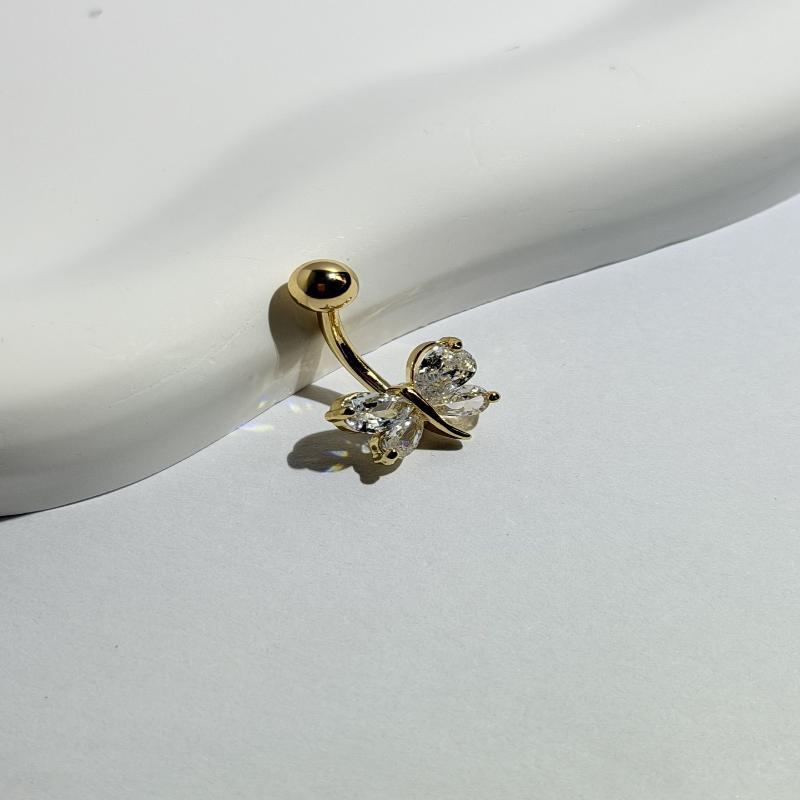 Dragonfly Butterfly Belly Button Ring Navel Piercing Sexy Belly Rings Body Piercing Navel Rings Body Jewelry For Women Girls