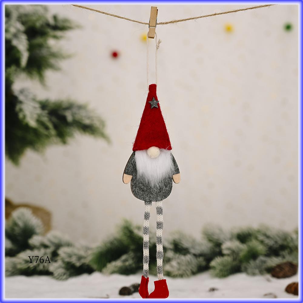 

Good-3 Pack Christmas Faceless Long Leg Gnome Santa Xmas Tree Hanging Drop Ornament Doll Decorations For Home Pendant Gifts