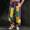 Pantaloni Jogger in Denim da Uomo con Stampa Digitale 3D - Vestibilità Larga Americana e Bordi con Fibbia - Pantaloni Lunghi Hip-Hop Streetwear