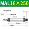 Mini Aluminum Alloy Pneumatic Cylinder - Round, Sizes 16/20/25/32/40 x 25/50/75/100/200