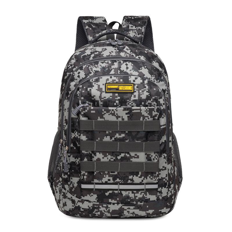 Outdoor Backpack Men's High Texture Large Capacity Camouflage Travel Sports Mountaineering Backpack Middle School Student School Bag