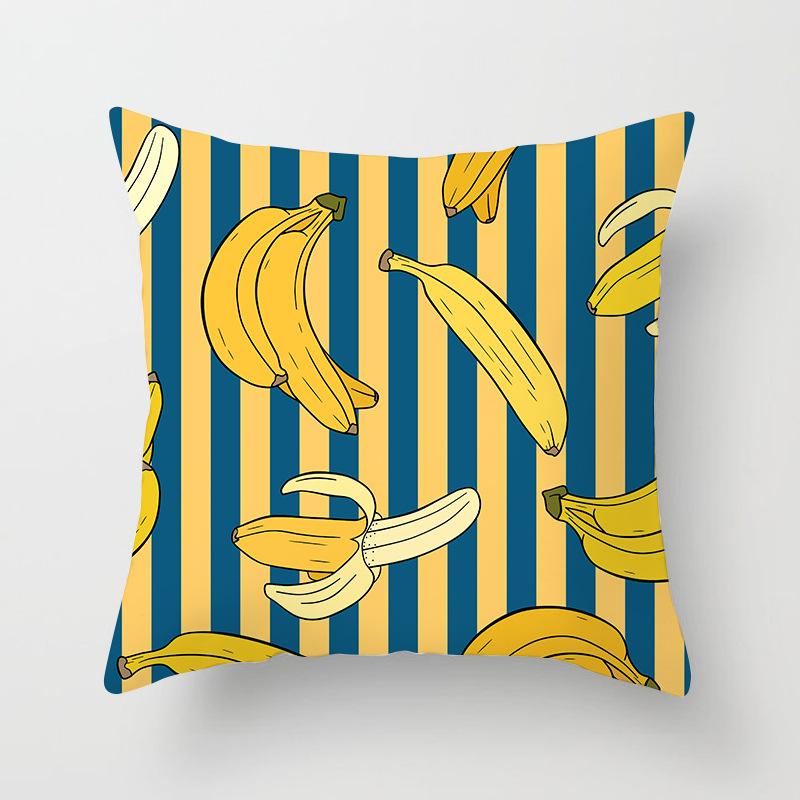 Față de pernă nouă galbenă cu desene animate geometrice, personalizată pentru decorarea casei, pernă de canapea