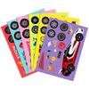 6 Pieces/pack Racing Decorative Puzzle Stickers for Children's Hands-on DIY Toys Face-changing Stickers