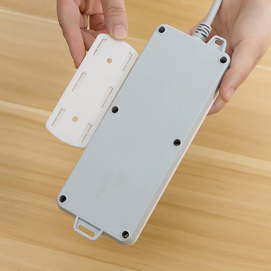 Power Strip Holder Easy Installation Universal Strong Adhesiveness Wall-mounted Household Plug Fixer