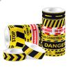 12 Rolls Caution Washi Tapes Construction Themed Slogan Yellow Red Black Self Adhesive Masking Tape for Diary Journal Gift