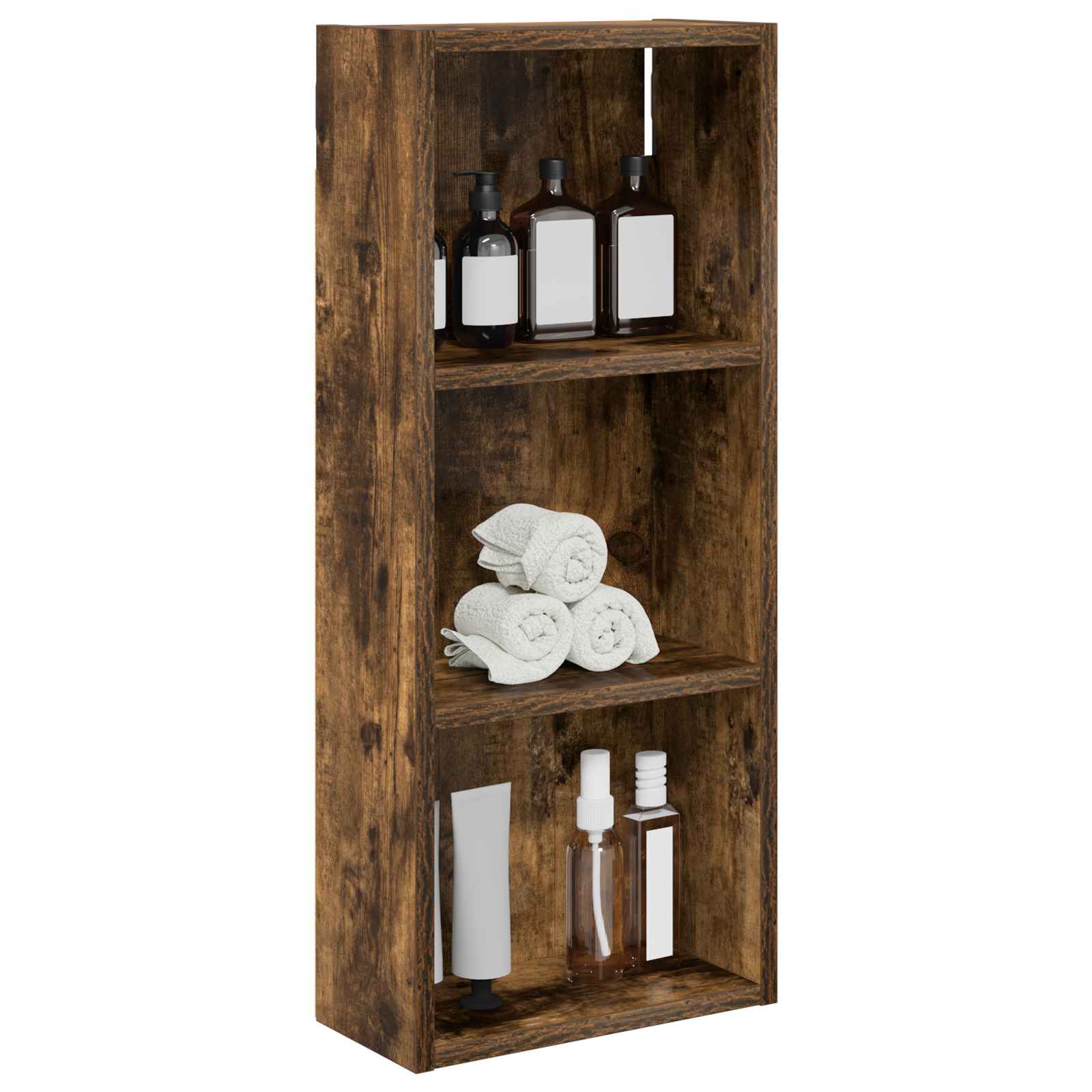 Badezimmer-Wandschrank Geräucherte Eiche 30 x 14 x 70 cm