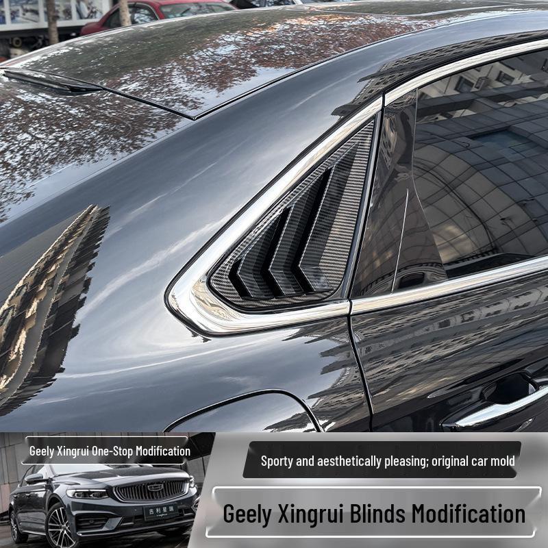Haifischflossen-Dekorationsaufkleber für das hintere Dreiecksfenster des Geely Xingrui