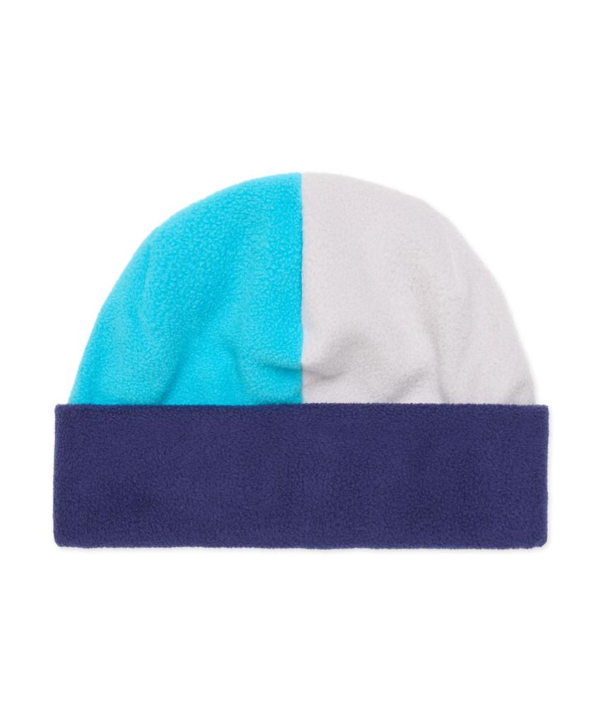 DIMITO Color Block Fleece Beanie Navy