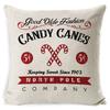 Christmas red and white elk snowflake Christmas tree linen pillow cushion cover home pillow cover European style