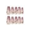 New Handmade Armor Bride Armor Gradient Glitter Powder Full-drill Wear Armor Medium Long Ladder