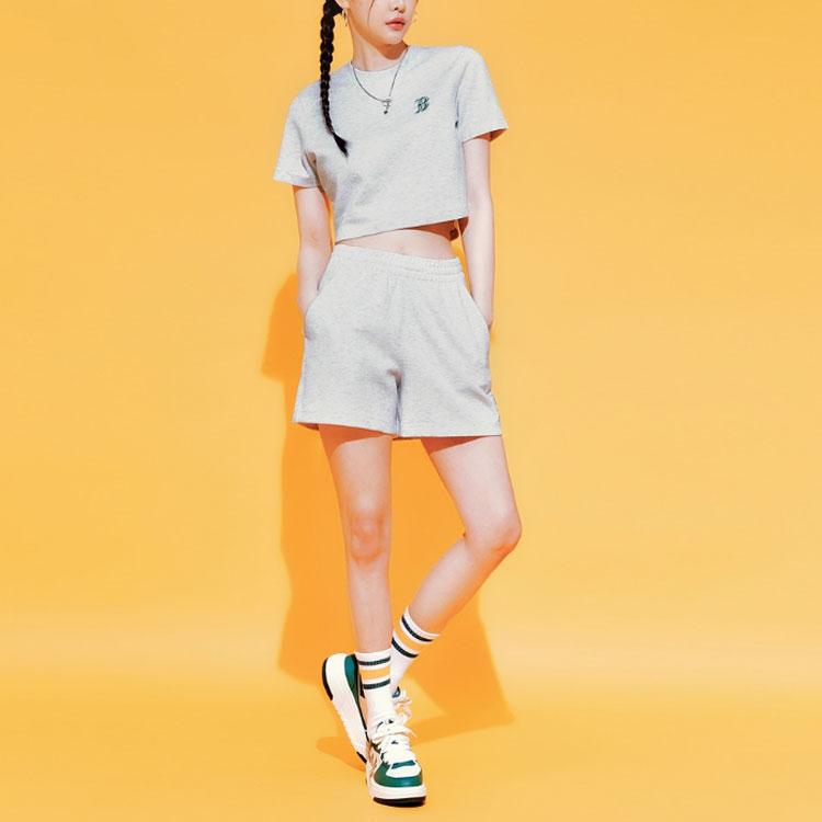 New MLB Sports Shorts Women's Light Heather Gray 3FSPB0433-43MGL