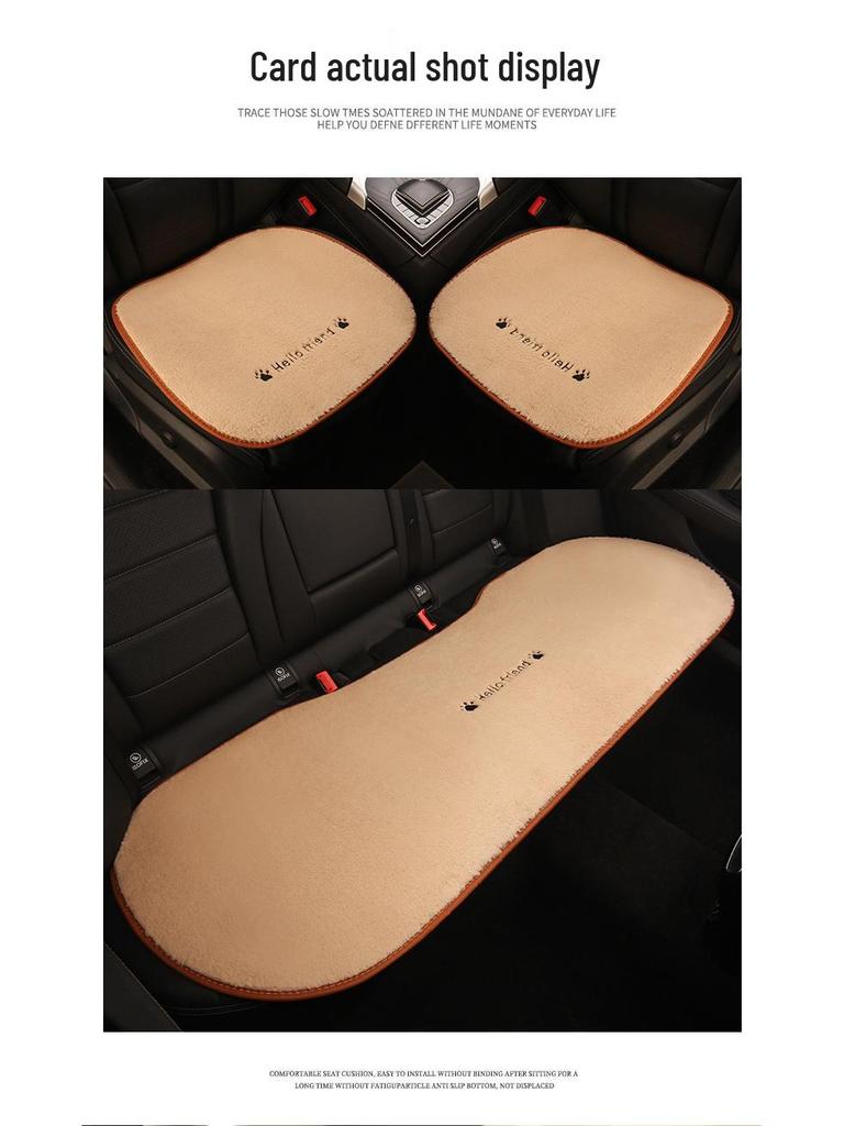 Kreskówkowy Pluszowy Zimowy Poduszka na Fotel Samochodowy dla GAC GS3, GS4, GS4PLUS