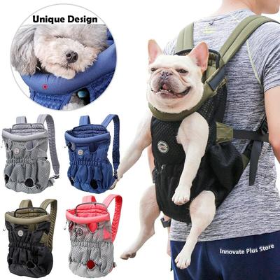 Portable Breathable Soft Dog Chest Bag Backpack for Small Medium Dogs Teddy Travel Outdoors Carry Bag Dog Carrier for Chihuahua