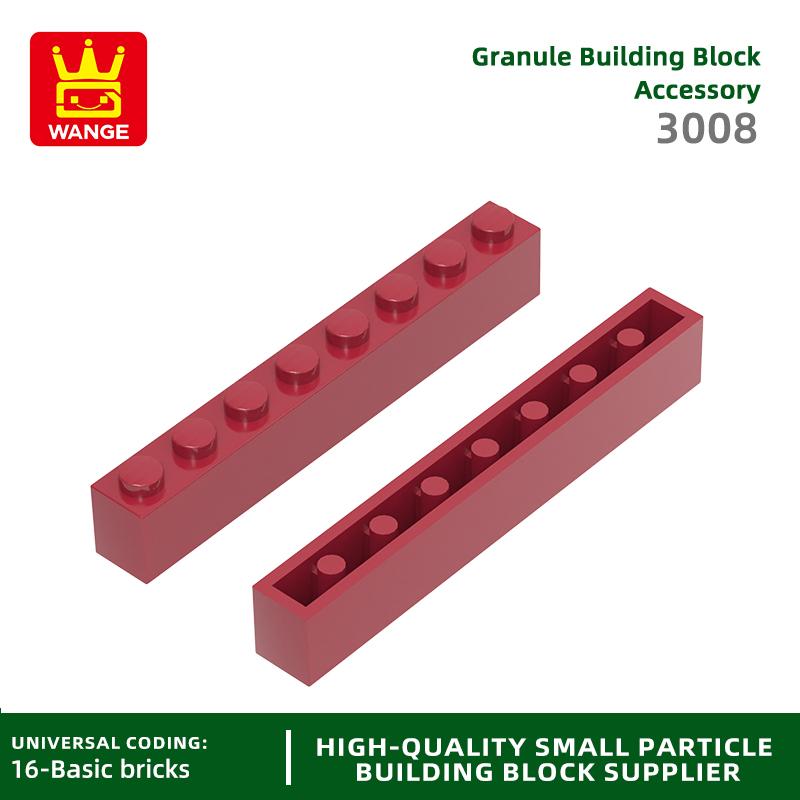 33 Stück/Los 3008 1x8 Hohes Loch Baustein Moc Basic Zeitloser Ziegel Befestigungen Funktioniert Mit featuring DIY Kinderspielzeug Geschenkbox