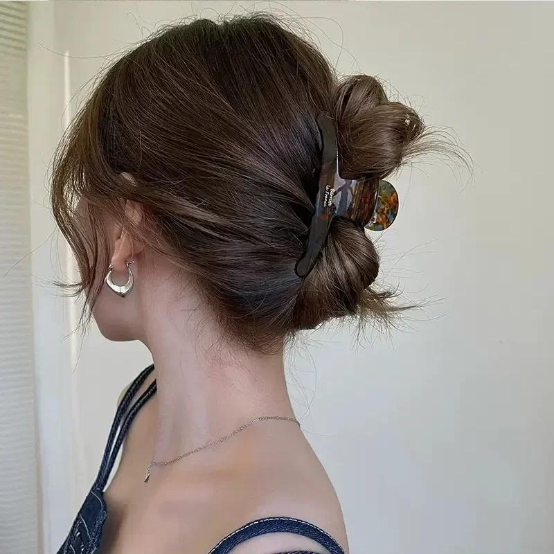 Neue Elegante Hochwertige Acetat Haarspange für Damen Temperament Haar Dekoration Dame Vintage Haarspange Mode Haarschmuck