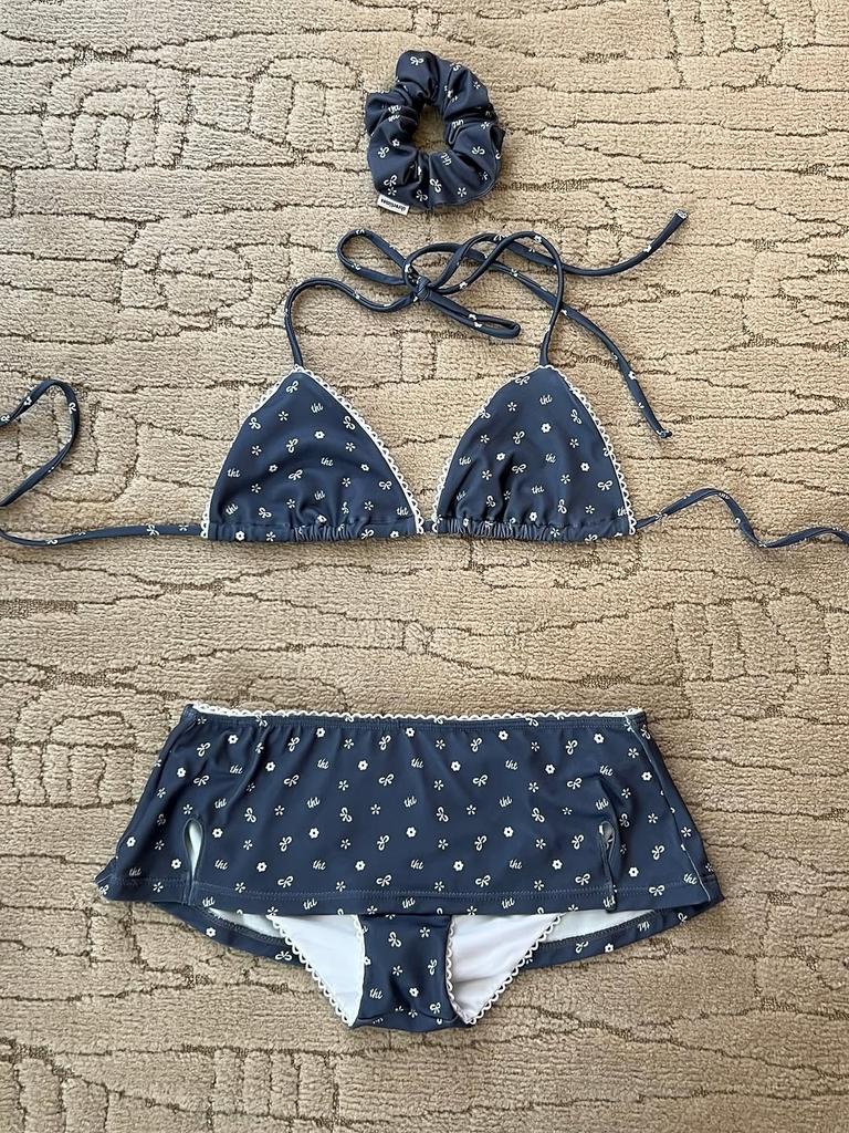 New sweet French women's split two-piece swimsuit ins Korean version of hot spring vacation bikini swimsuit set