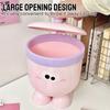 with Lid Garbage Bin Plastic Storage Box Cute Desktop Trash Can  Table & Office Desk