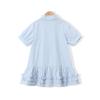 Girls' French Academy Style Summer Shirt Dress