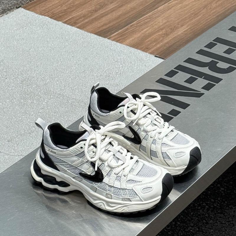 Leather Platform Dad Shoes Women's Autumn New Versatile Height-increasing Casual Sports Shoes Breathable Running Shoes