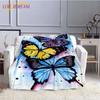 Butterfly Throw Blanket Soft Comfortable Sofa Blankets and Throws Flannel Blankets for Adults