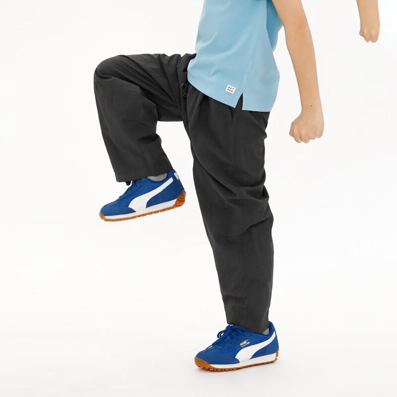 

Kids Paper-Feel Quick-Dry Pleated Tapered Nylon Pants 110 cm