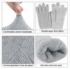 Fashion Cashmere Women Men Winter Cashmere Cold Protection Double-layer Thickening Warm Touch Screen Knitted Woolen Gloves