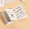 1pc Creative Book Shape PU Leather Earrings Storage Bag Earrings Studs Eadrops Organizer Portable Storage Bag Large Capacity