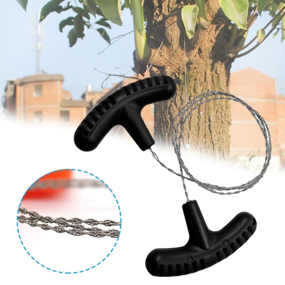 4-strand Stainless Steel Wire Saw with Handle Hand Steel Wire Saw  Travel Camping