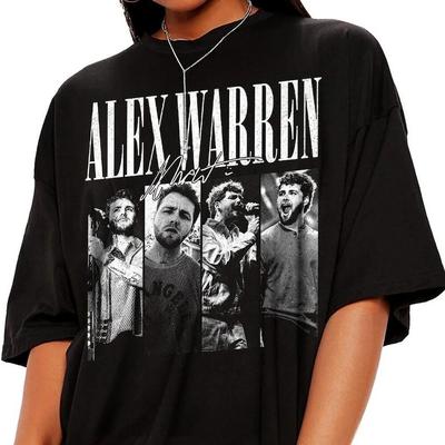 Camiseta Gráfica Vintage de Concierto Tour Musical de Alex Warren S-5XL