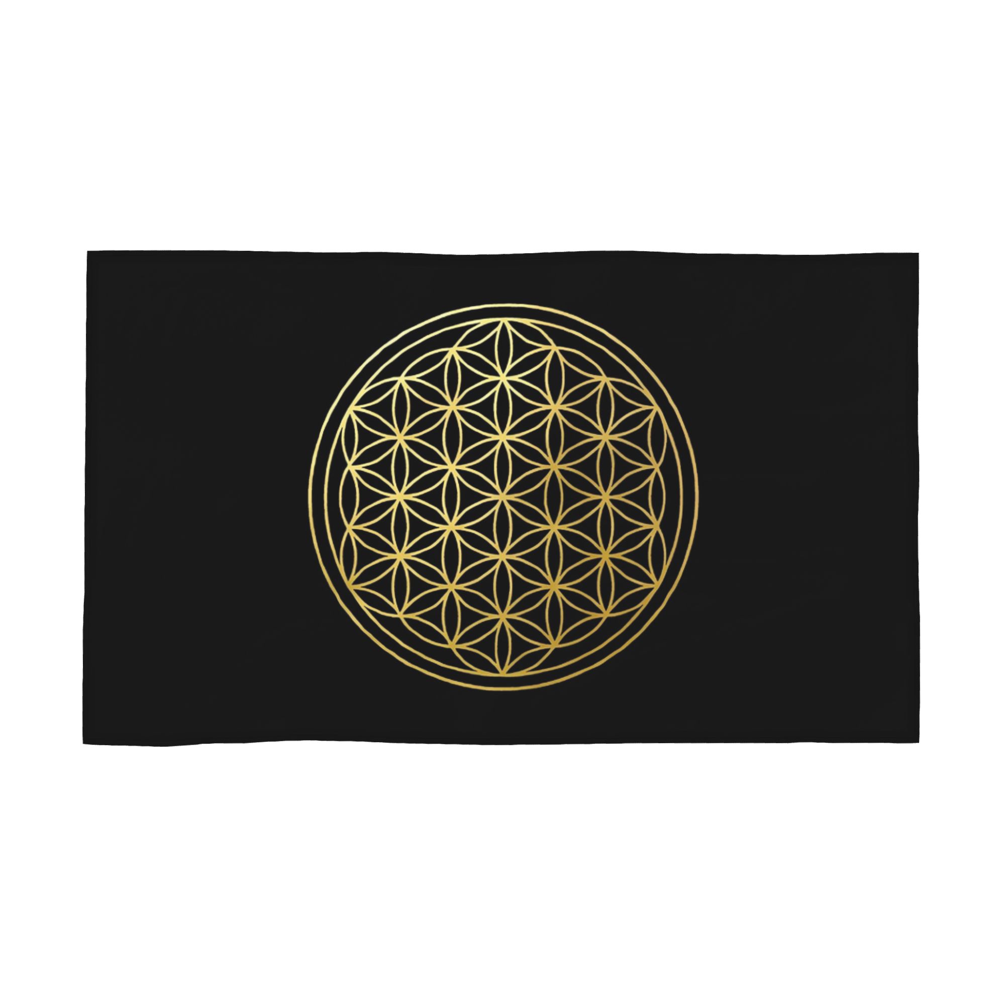 

The Flower Of Life gold mandala Soft Face Towel Quick Dry Pool Bath Cotton Towels Absorbent Quick W40*H60(CM)