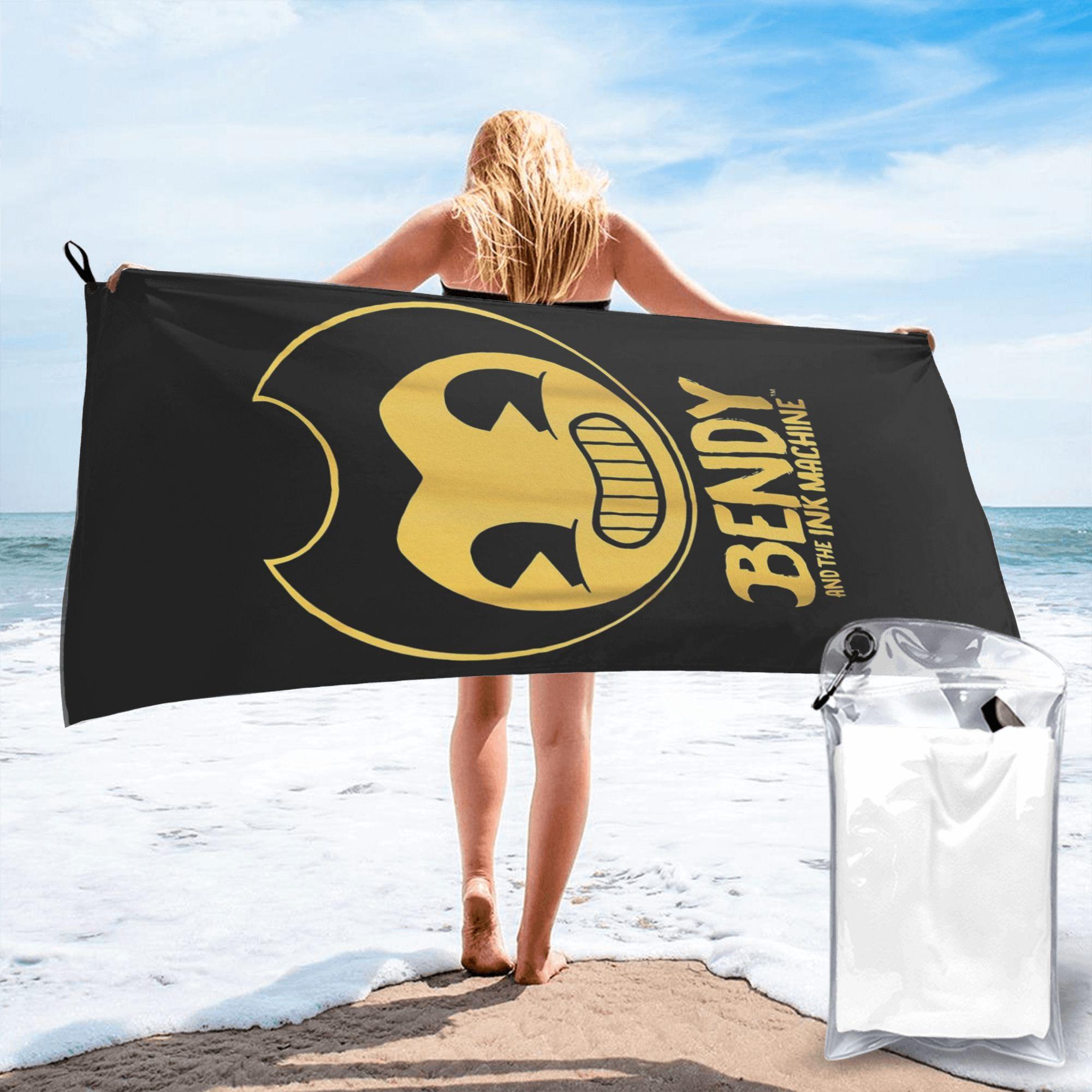 

Bendy-Ink-Machine Beach Towel Soft Microfiber Quick Dry Absorbent Quick Towels For Bath W30*H60(CM)
