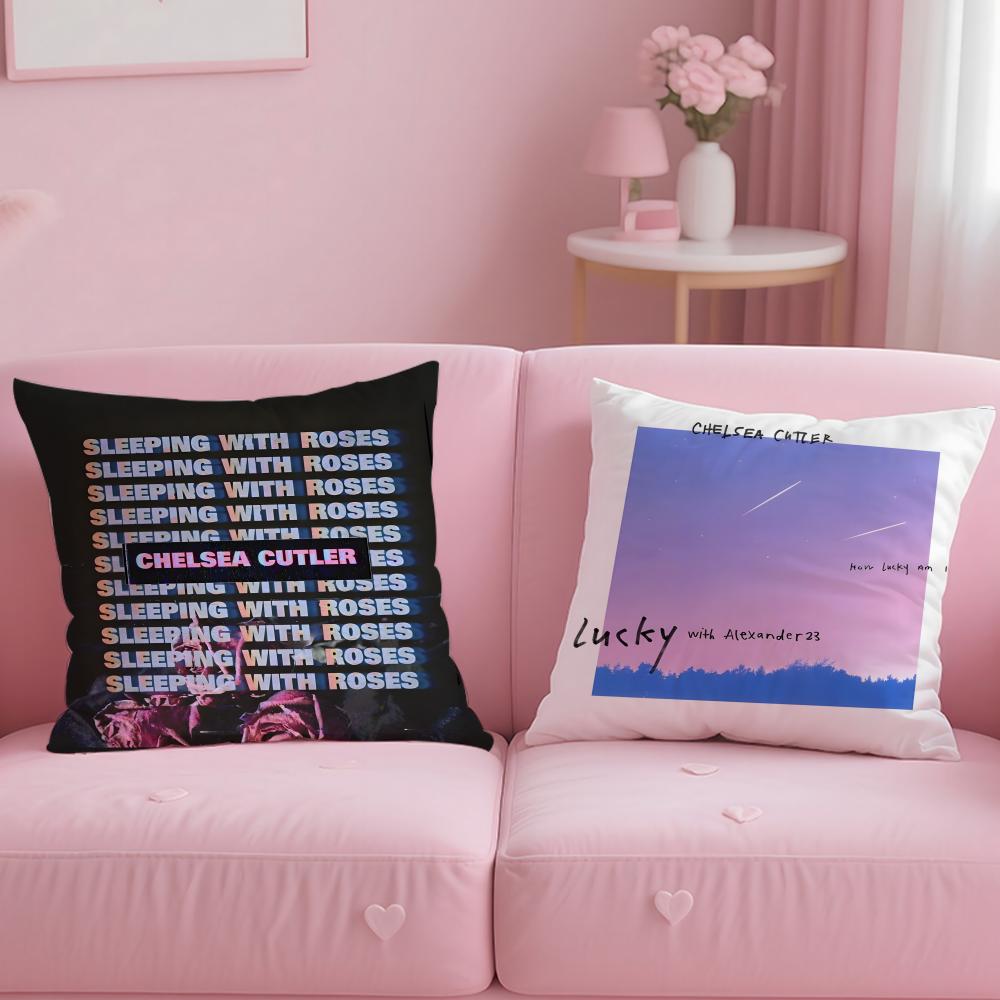 Popular Singer Chelsea Cutler Cushion Cover Soft & Easy-Wash Pillow Case – Versatile for Couch, Bed, Travel and Office