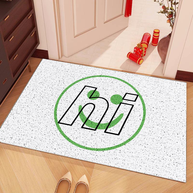 

Entrance Door Mat Household PVC Anti-skid Wire Ring Foot Mat Waterproof And Fadeless Kitchen Carpet Free Cutting Bathroom Rug 40CMx60CM