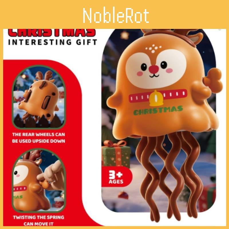 Tanzender Oktopus Aufziehspielzeug mit Weihnachtsmann- und Elch-Design zur Entwicklung von Kindern