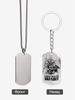 Stainless Steel Key Chains and Necklaces, Car Compasses, Engraved Badges, Ideal Gift for Men, Couples, Boyfriend, Family & Friends