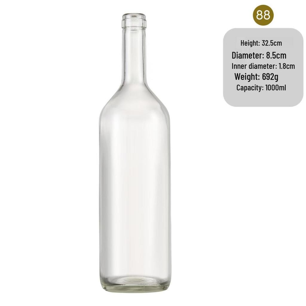 In-Stock Burgundy Green Glass Wine Bottle - Ideal for Red Wine, Liquor, Home Brewing, and Fruit Wine Storage