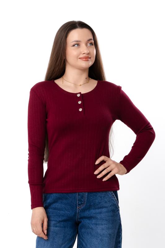 Women's Ribbed Angora Long Sleeve – Cozy Soft Knit Top, Demi-season 8455-088 HC