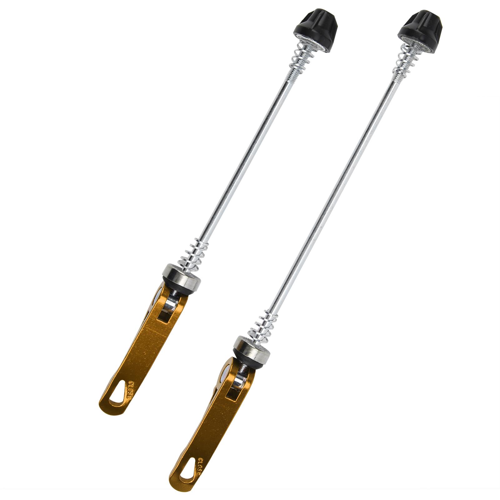 

2pcs Road Mountain Bicycle Quick Release Skewers Bike Front Rear Skewer Accessory Gold золотой