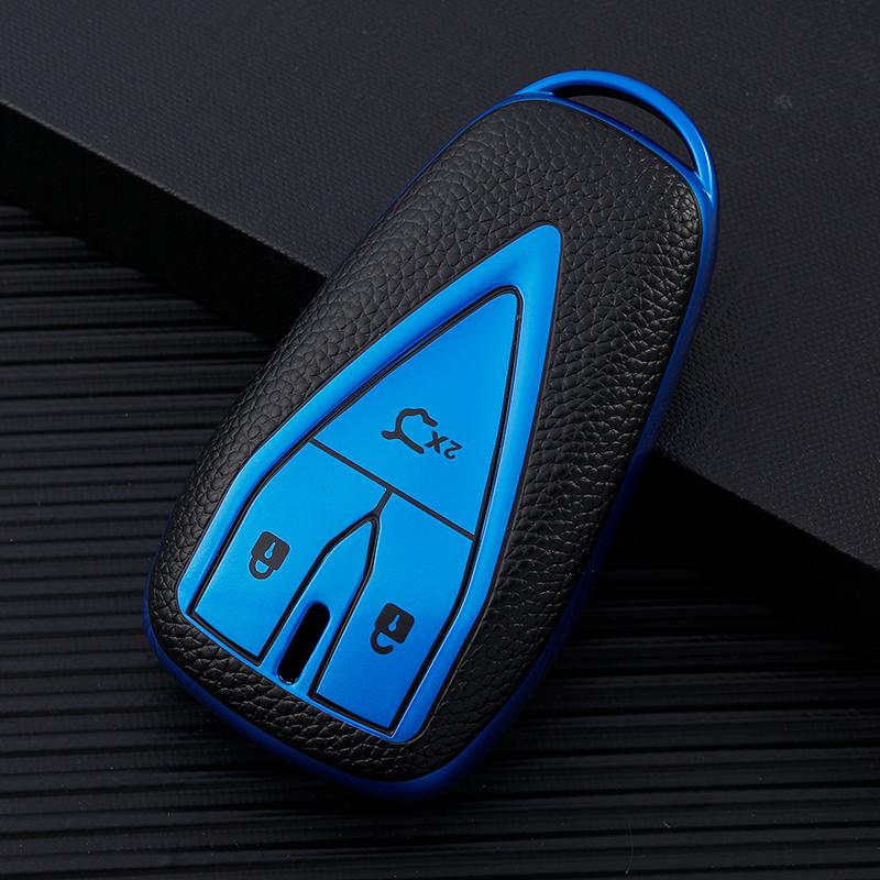 TPU Leather Shell Fob for Changan UNIT UNIK CS35PLUS CS55 PLUS CS75 PLUS Oshan X7 X5 Car Key Case Cover Car Accessories