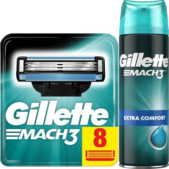 

Набор бритв Gillette Mach3 (8 лезвий + гель)