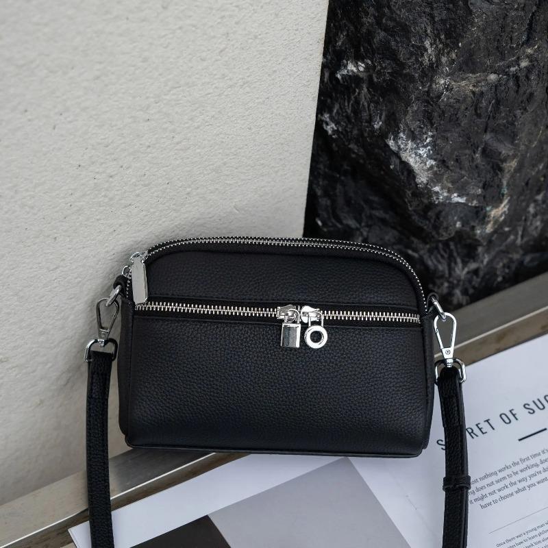 TOGO Top-Grain Leather Crossbody Bag for Women - Versatile Shell Shoulder Purse for Commute, Campus & Casual Outings