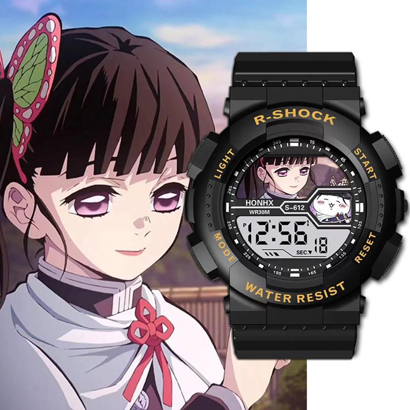 Anime Demon Slayer Armbåndsur Agatsuma Zenitsu Nezuko Tanjirou Kvarts Klokke Gave
