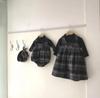 Girls' Plaid Wool Lined Vest Dress - Autumn/Winter Academy Style Strap Dress