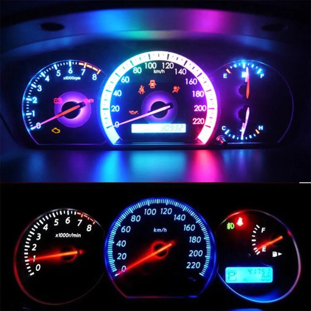 10Pcs T3 1 SMD LED Low Consumption High Bright Long Lifespan Car Bulbs Neo Wedge Climate Gauges Dashboard Control Lights Bulbs 7