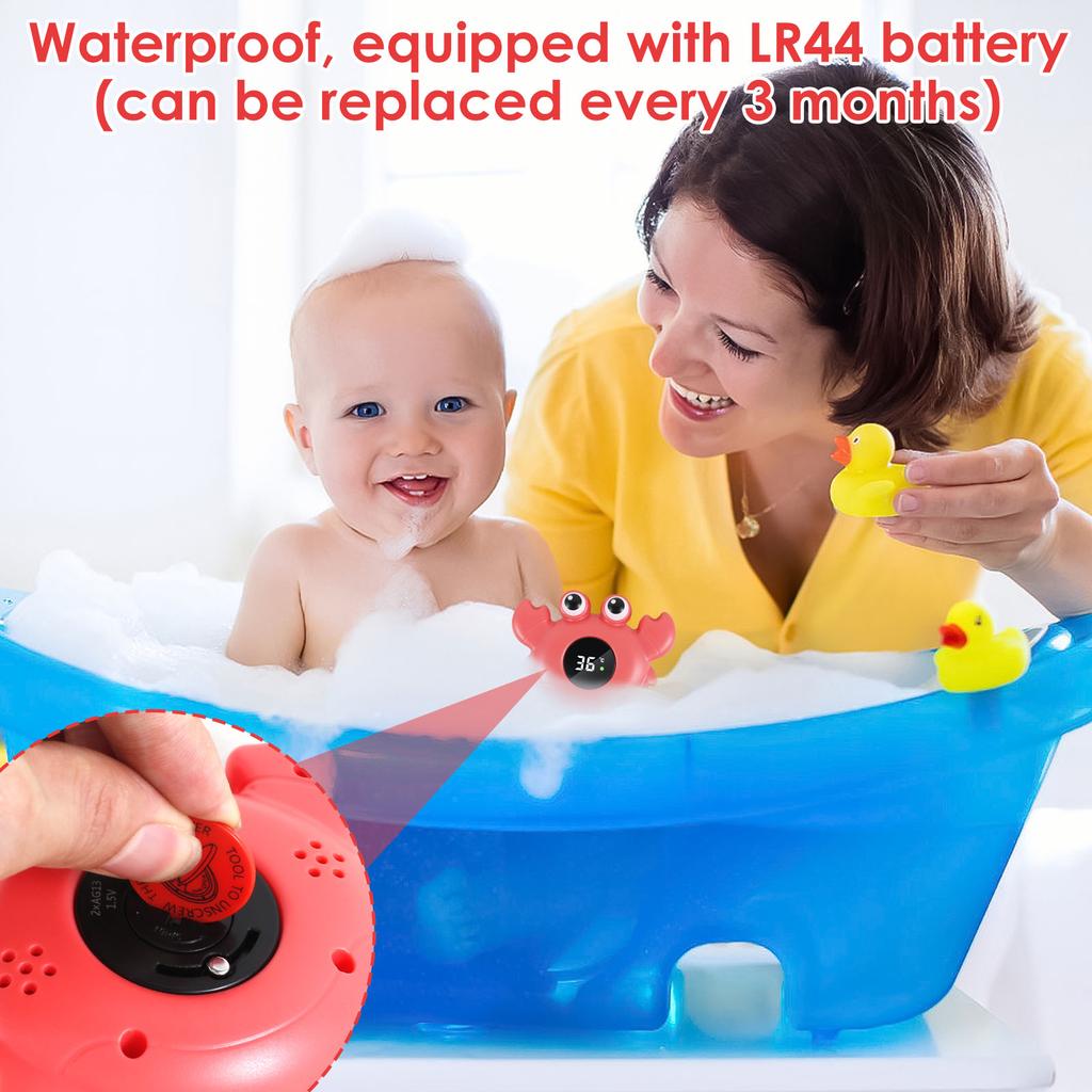 Baby Bath Temperature Meter Crab Little Yellow Duck Thermometer Baby Bathtub Shower Water Thermometer Baby Safe Floating Digital