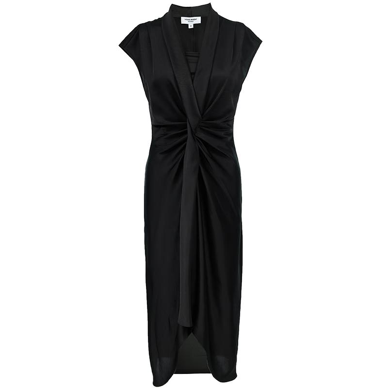 

VEROMODA Women s Faux Satin Two-Piece Look Dress M