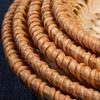 Rattan Wicker Basket Handwoven Fruit Tea Snack Bread Basket Cosmetic Round Storage Box Water Hyacinth Weaving Bamboo Tray