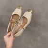 Thick heel square head Mary Jane single shoes women's shoes 2025 new spring and autumn temperament shoes